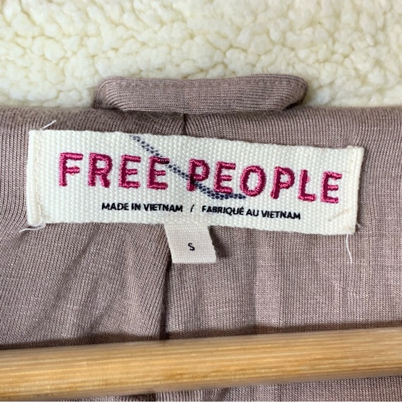 FREE PEOPLE Joplin Womens Cozy Jacket in Ivory - Picture 10 of 14